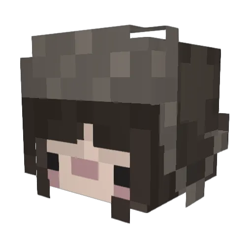 duckie19_ Minecraft avatar head, 3D render