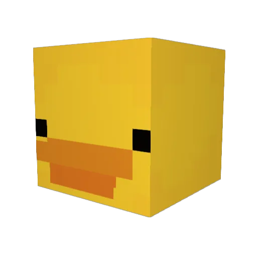 duckieslaugh__ Minecraft avatar head, 3D render