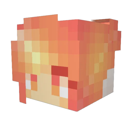 duckinferno Minecraft avatar head, 3D render
