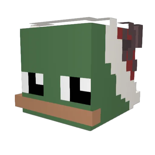 duckingkiwi Minecraft avatar head, 3D render