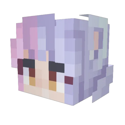 duckkia Minecraft avatar head, 3D render