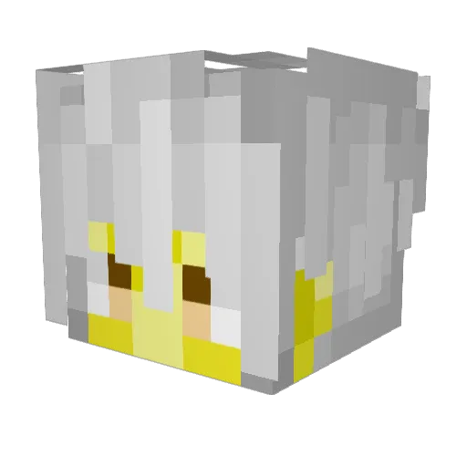 ducklingwarri0r Minecraft avatar head, 3D render
