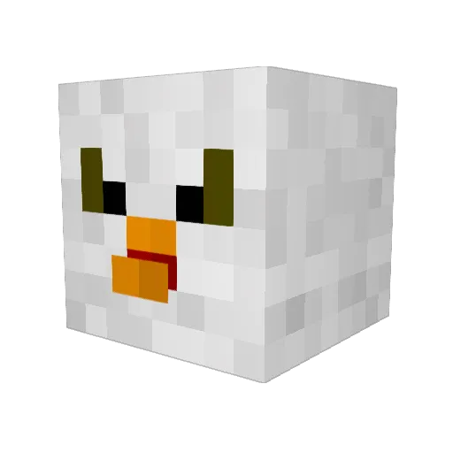 ducklover77 Minecraft avatar head, 3D render