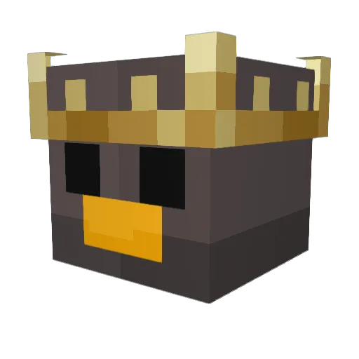 ducko_king Minecraft avatar head, 3D render