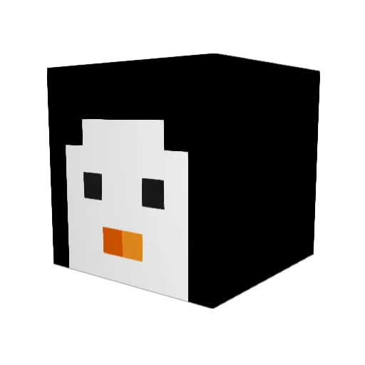 ducks3d Minecraft avatar head, 3D render