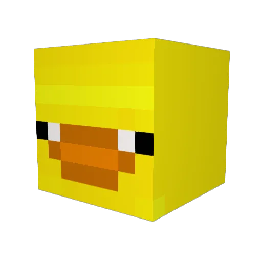 ducksta1 Minecraft avatar head, 3D render
