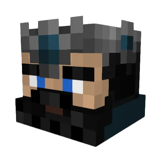 duckster71 Minecraft avatar head, 3D render