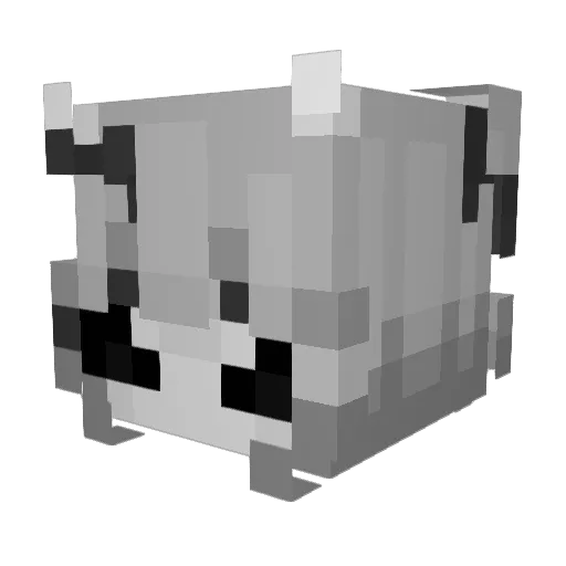 duckvhq Minecraft avatar head, 3D render