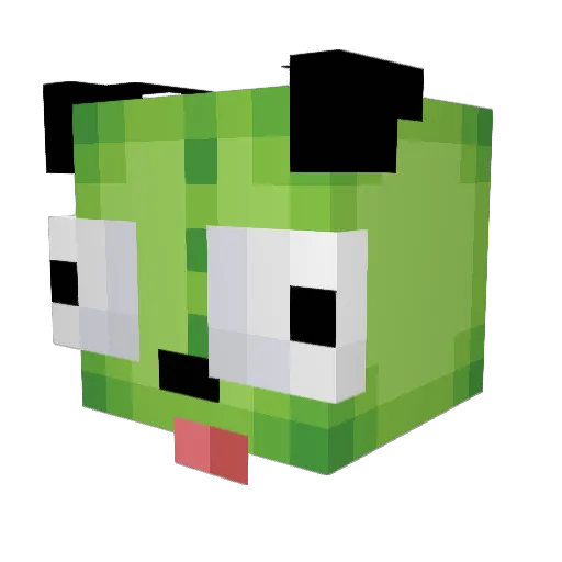 ducky_GIR Minecraft avatar head, 3D render