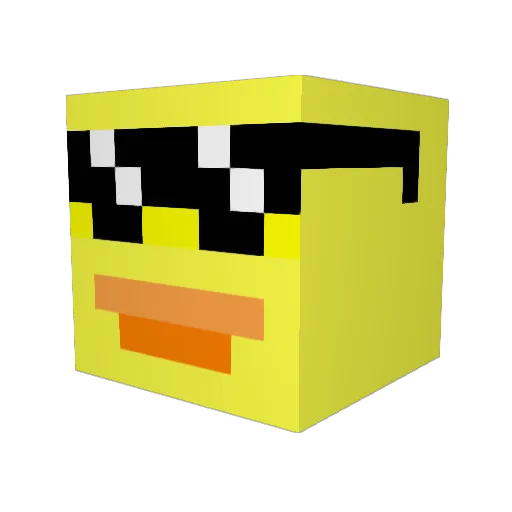 duckydude38 Minecraft avatar head, 3D render