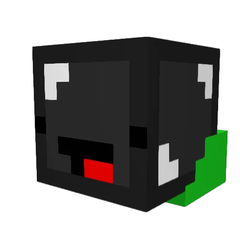 duckylnwza Minecraft avatar head, 3D render