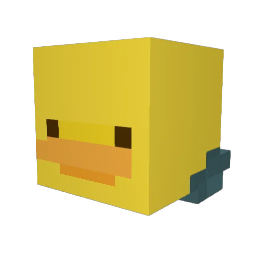 duckyman057 Minecraft avatar head, 3D render