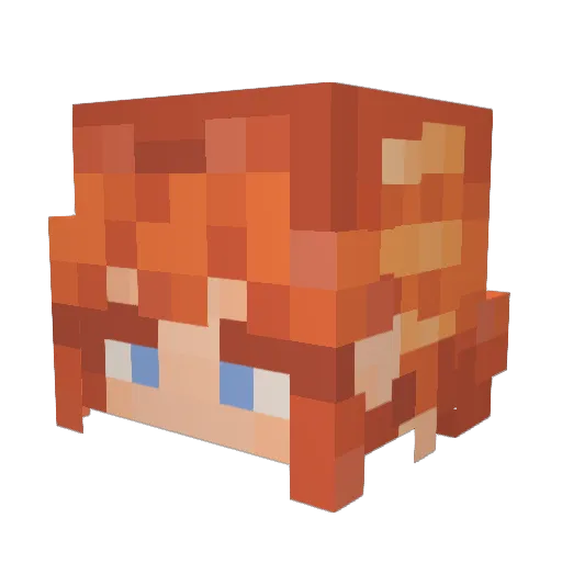 duckymomo Minecraft avatar head, 3D render