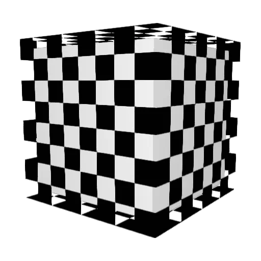 ductib Minecraft avatar head, 3D render