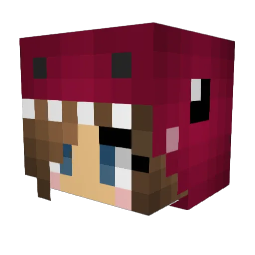 duda2506 Minecraft avatar head, 3D render