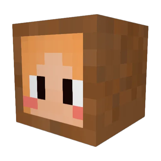 dudcjf522 Minecraft avatar head, 3D render