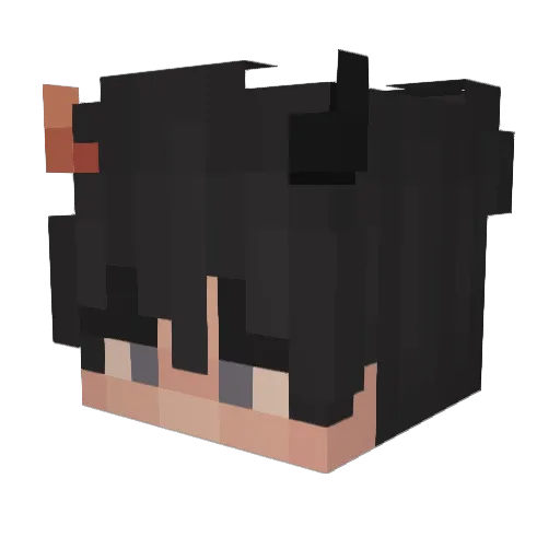 duddydabs Minecraft avatar head, 3D render