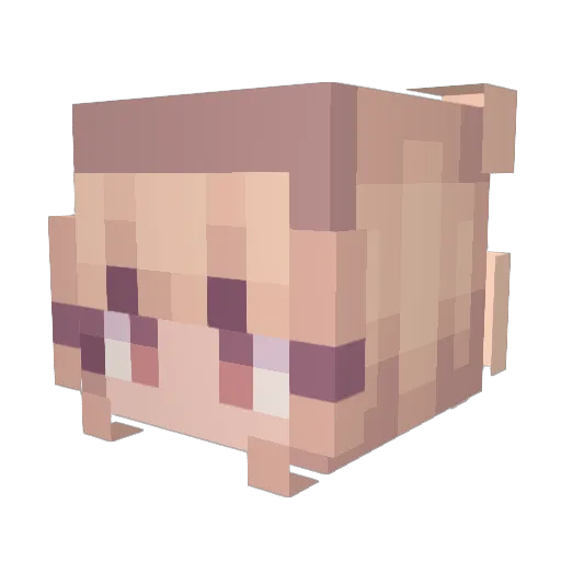 dude1934 Minecraft avatar head, 3D render