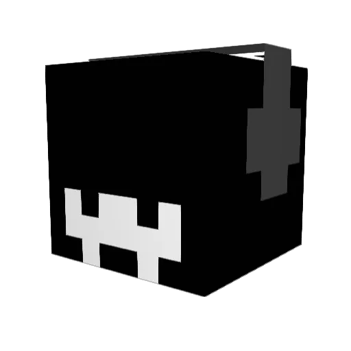 dude6556 Minecraft avatar head, 3D render