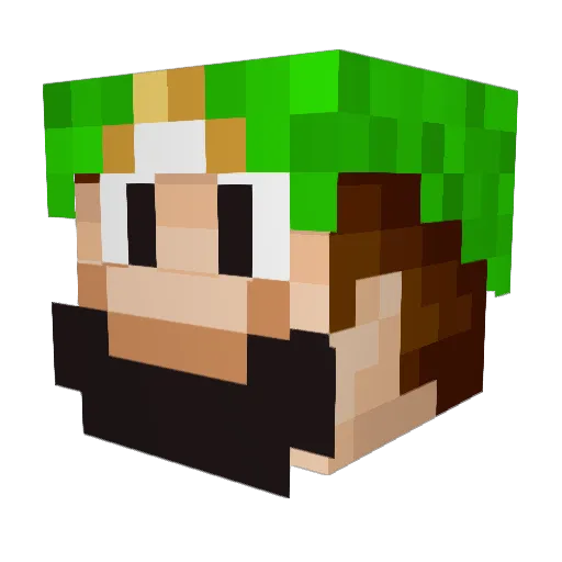 dude_dede Minecraft avatar head, 3D render