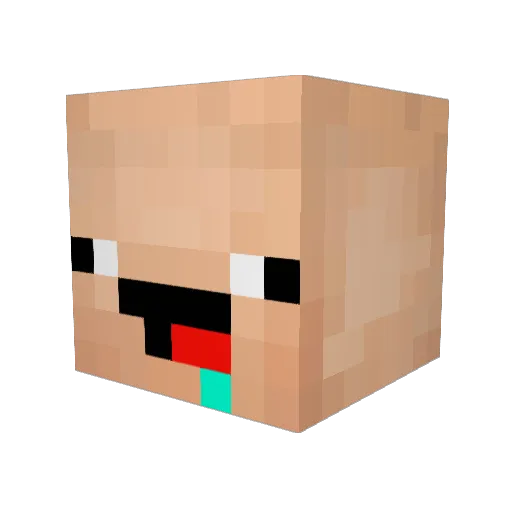 dudedexter Minecraft avatar head, 3D render