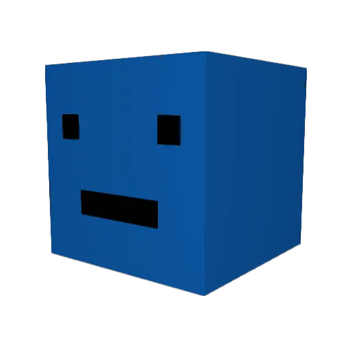 dudedm Minecraft avatar head, 3D render