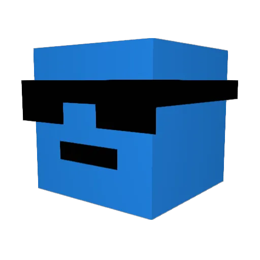 dudefaceMC Minecraft avatar head, 3D render