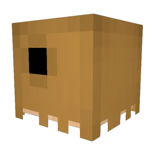 dudeman23 Minecraft avatar head, 3D render