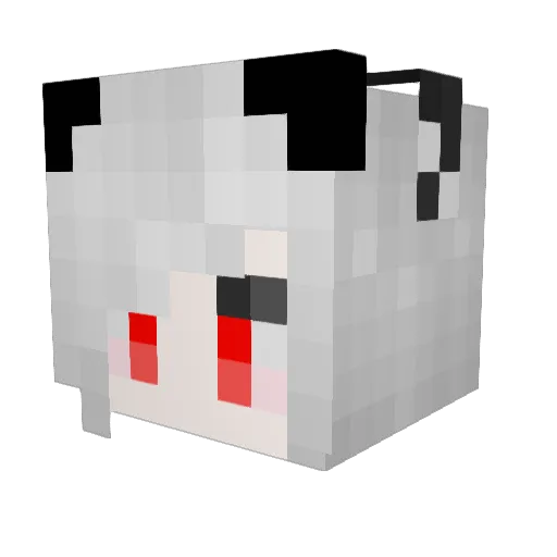 duder3 Minecraft avatar head, 3D render