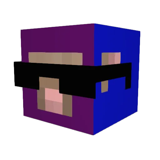 dudewccf Minecraft avatar head, 3D render