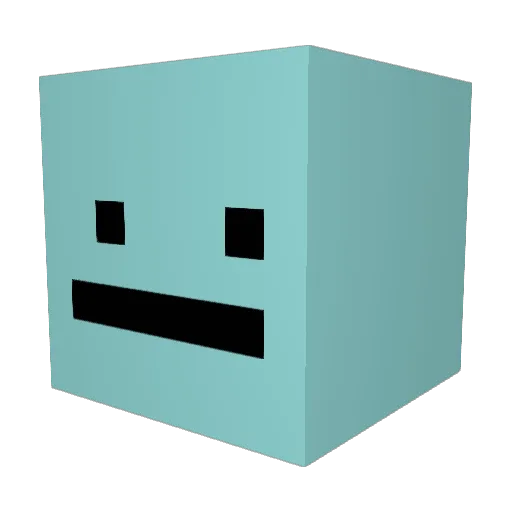 dudewithakazoo Minecraft avatar head, 3D render