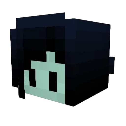 dudinn Minecraft avatar head, 3D render