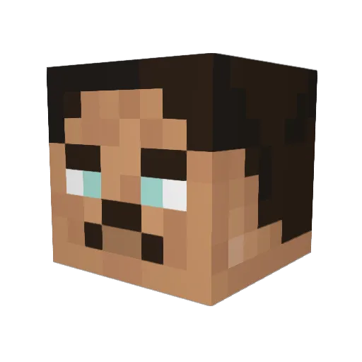 dudklassicus Minecraft avatar head, 3D render