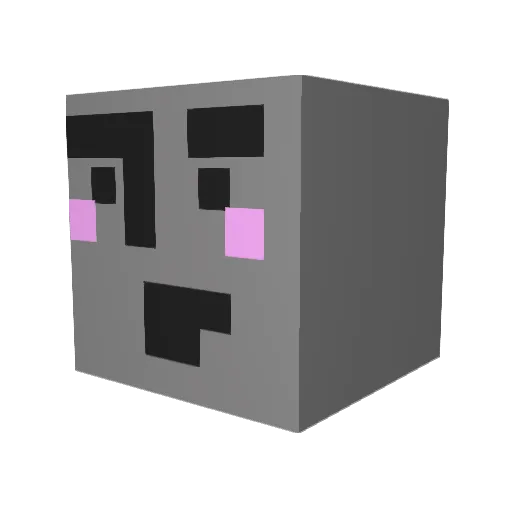 dudns1003 Minecraft avatar head, 3D render