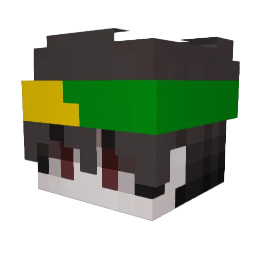 dudozz Minecraft avatar head, 3D render