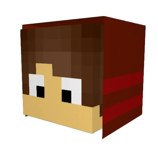 dudu3003 Minecraft avatar head, 3D render