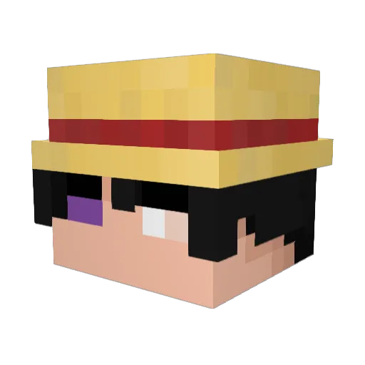 dududomelzinho Minecraft avatar head, 3D render