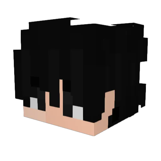 dudumarvel Minecraft avatar head, 3D render