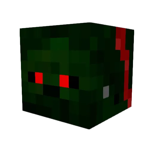duduvalle Minecraft avatar head, 3D render