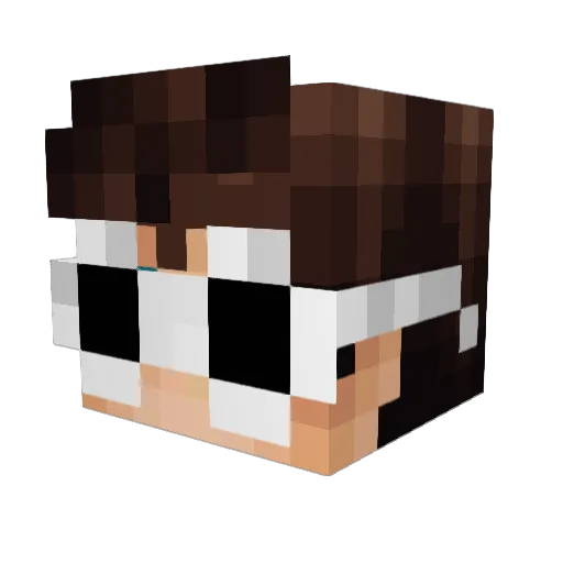 duecy2 Minecraft avatar head, 3D render