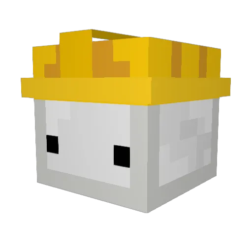 duelowka Minecraft avatar head, 3D render