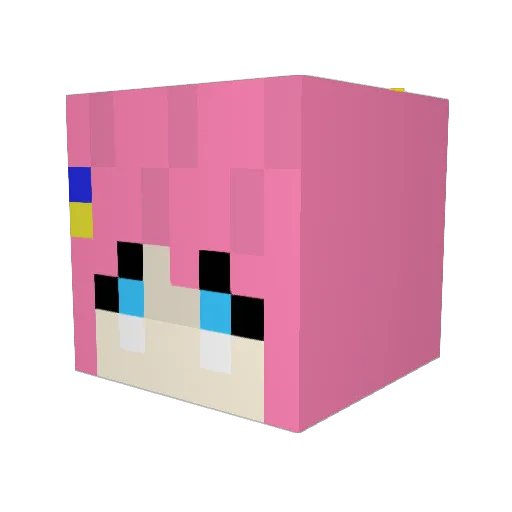 duerjun Minecraft avatar head, 3D render