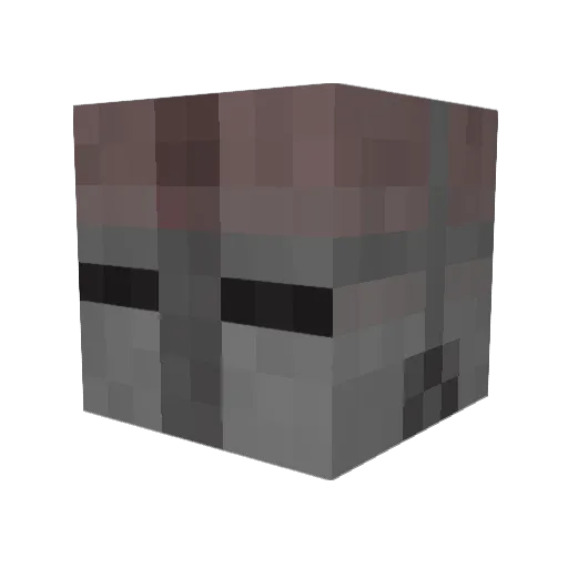 duetiming Minecraft avatar head, 3D render
