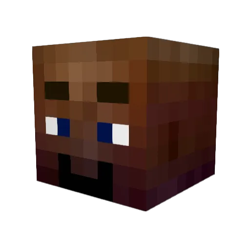 duffby Minecraft avatar head, 3D render
