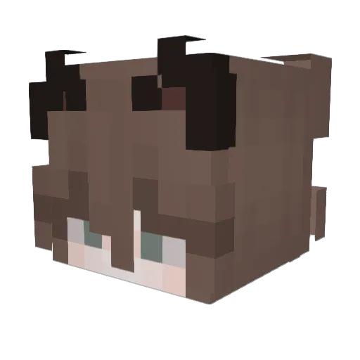 duffydog Minecraft avatar head, 3D render