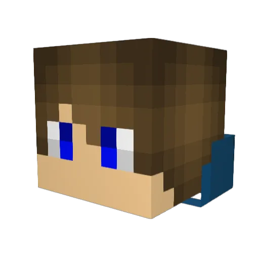 dug2356 Minecraft avatar head, 3D render