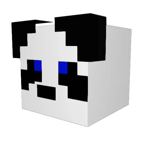 dugester Minecraft avatar head, 3D render
