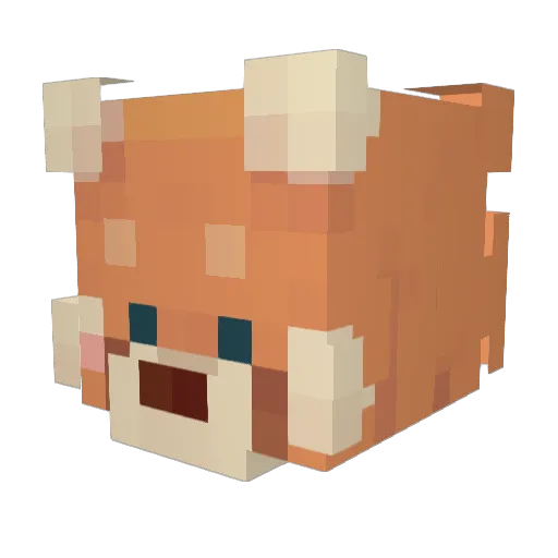 duggythedog Minecraft avatar head, 3D render