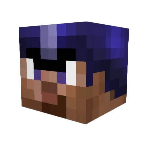dugzor Minecraft avatar head, 3D render