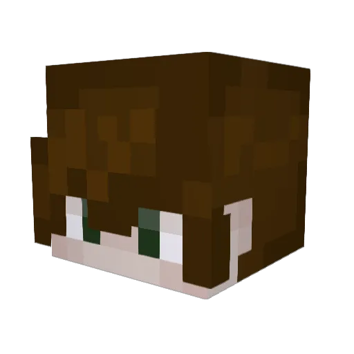 duhMUFF1NM4N Minecraft avatar head, 3D render